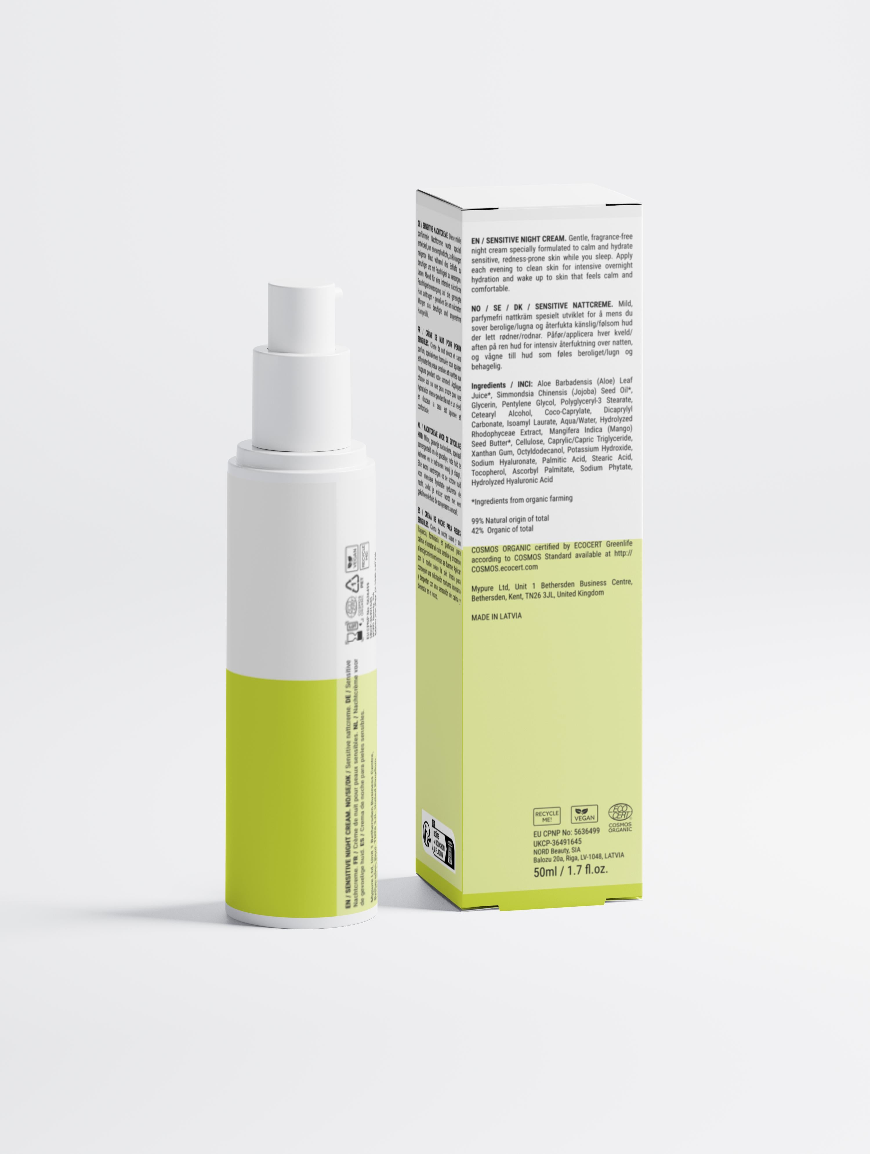Luméra Sensitive Skin Overnight Cream, Fragrance-Free