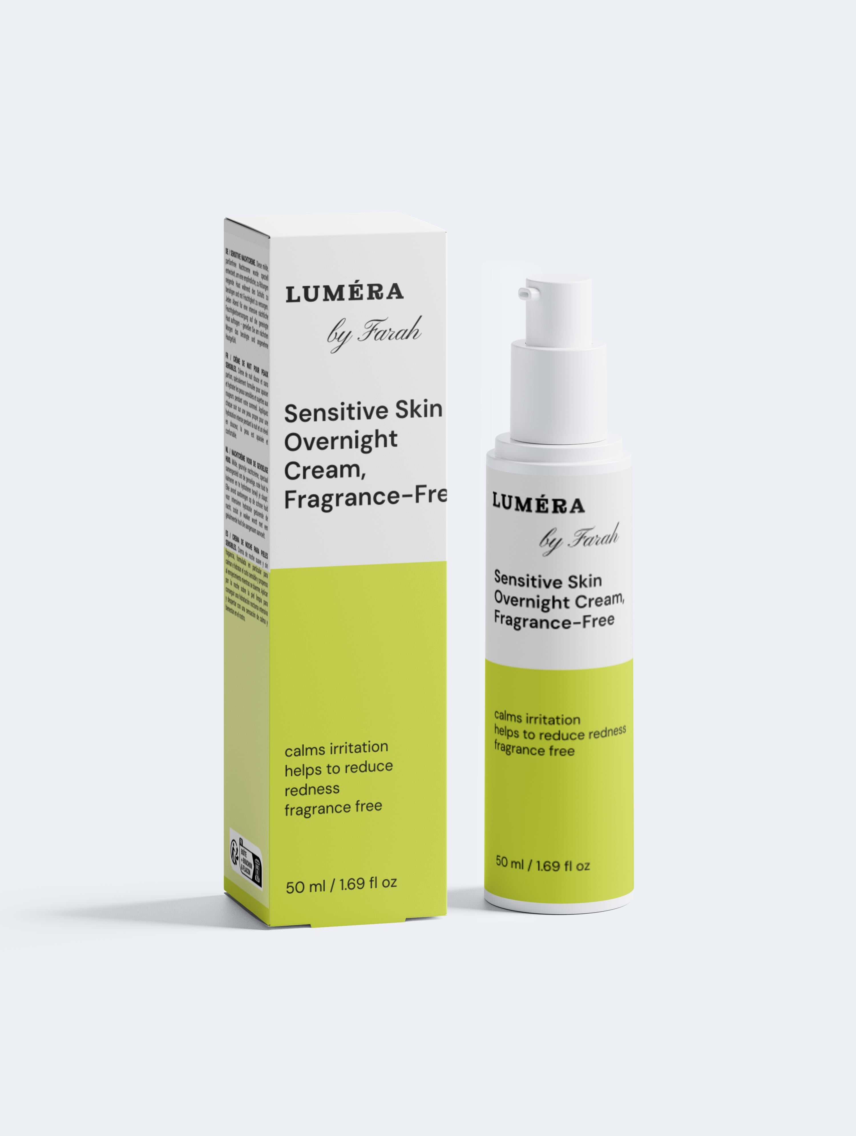 Luméra Sensitive Skin Overnight Cream, Fragrance-Free